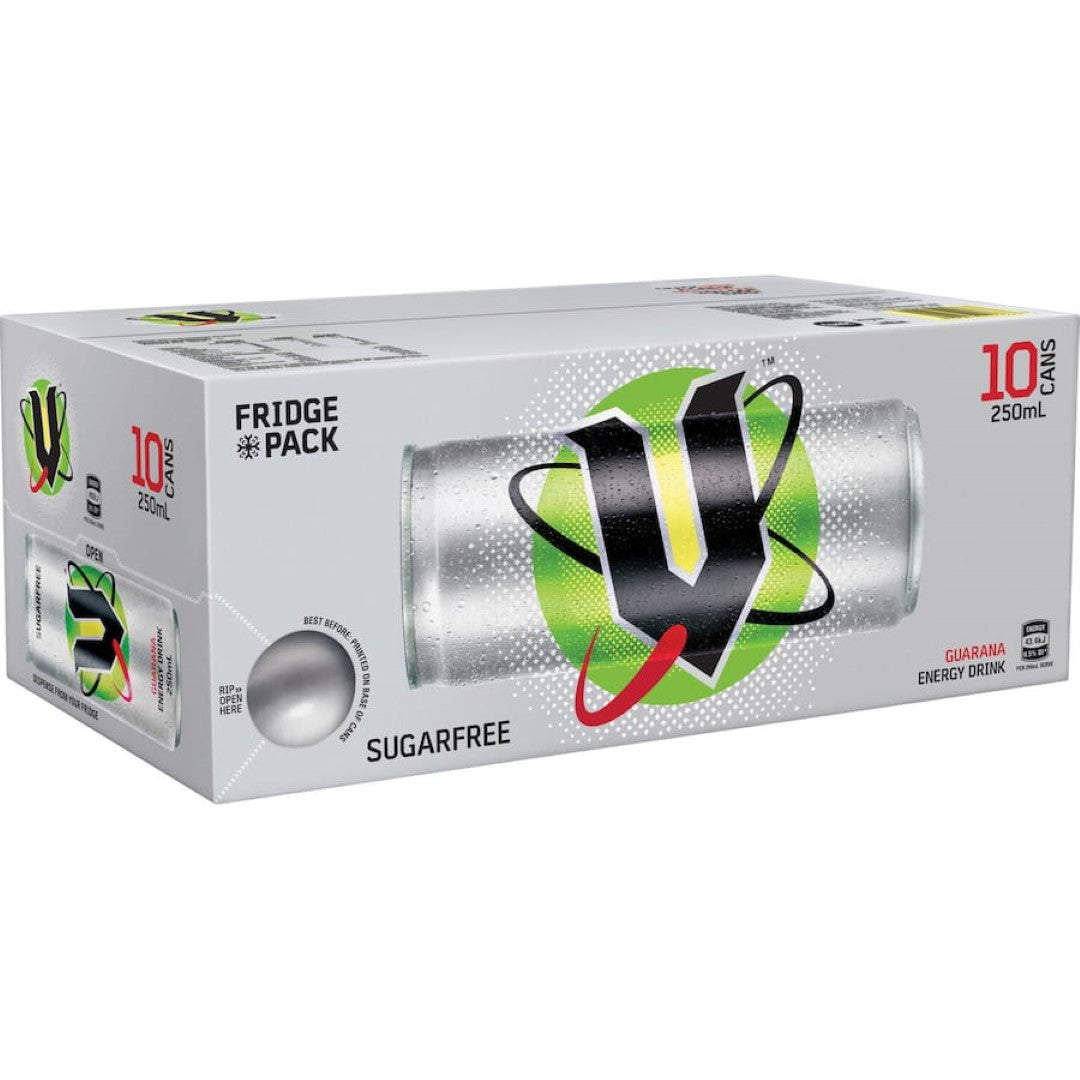V Zero Sugar Energy Drink  250ml cans 10pack