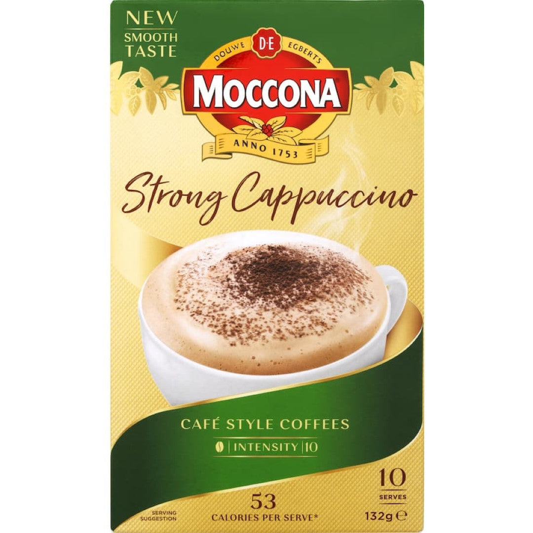 Moccona Coffee Sachets Strong Cappuccino 10 pack 132g
