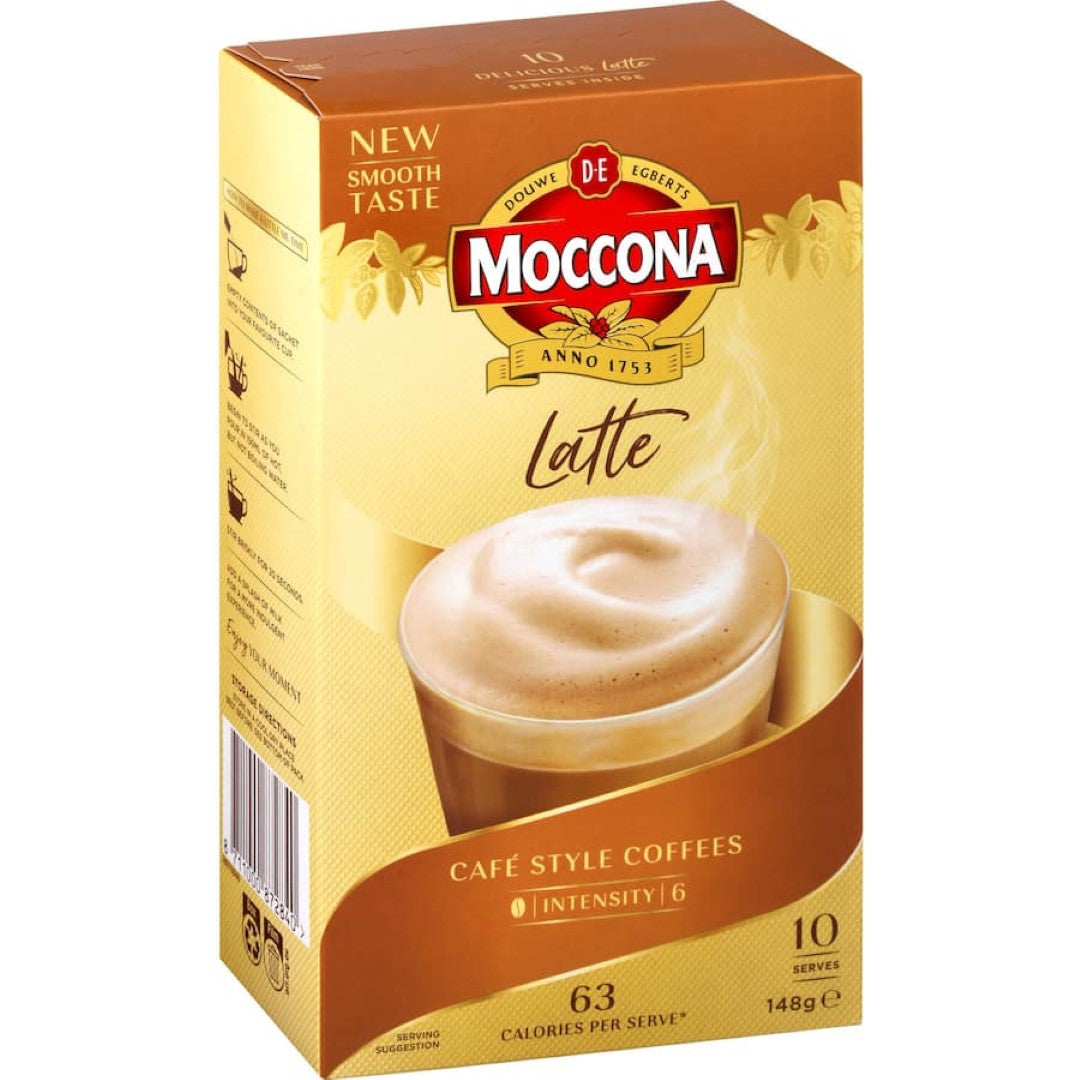 Moccona Coffee Sachets Latte 10 pack 148g