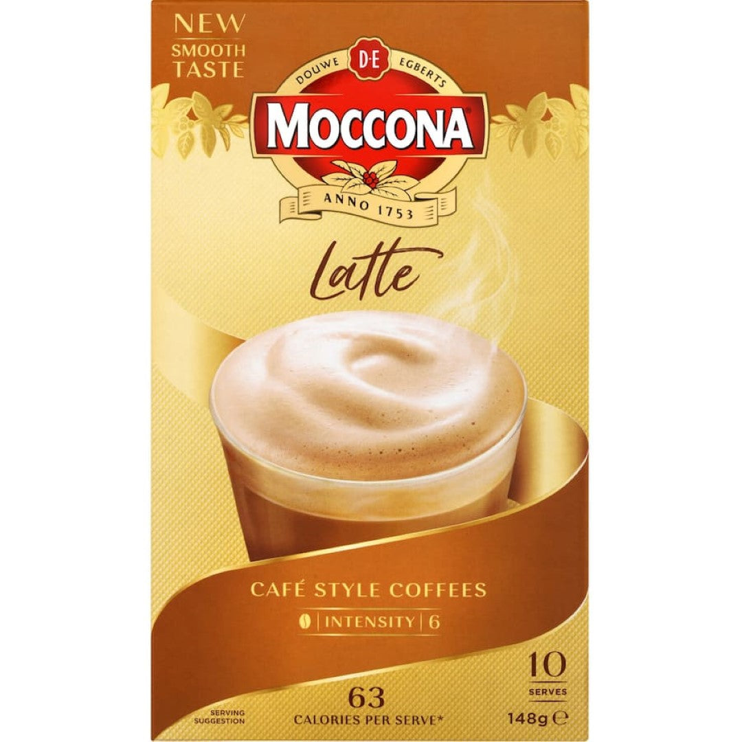 Moccona Coffee Sachets Latte 10 pack 148g