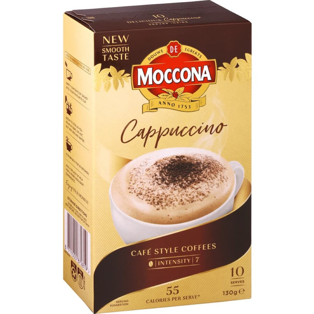 Moccona Coffee Sachets Cappuccino 10 pack 130g