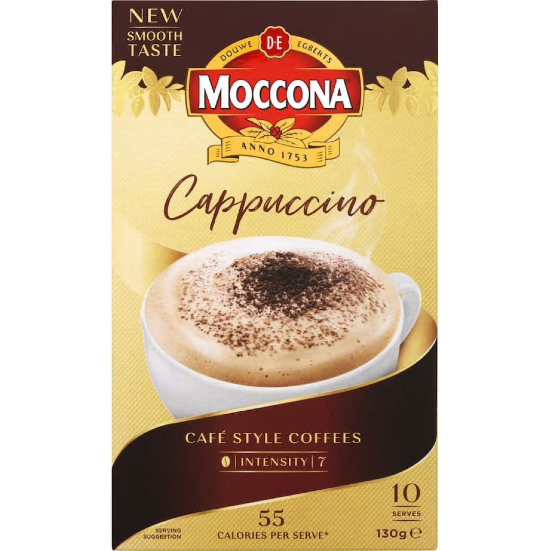 Moccona Coffee Sachets Cappuccino 10 pack 130g