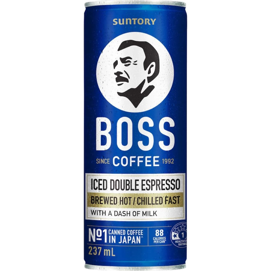 Boss Iced Coffee Double Espresso Can 237mL
