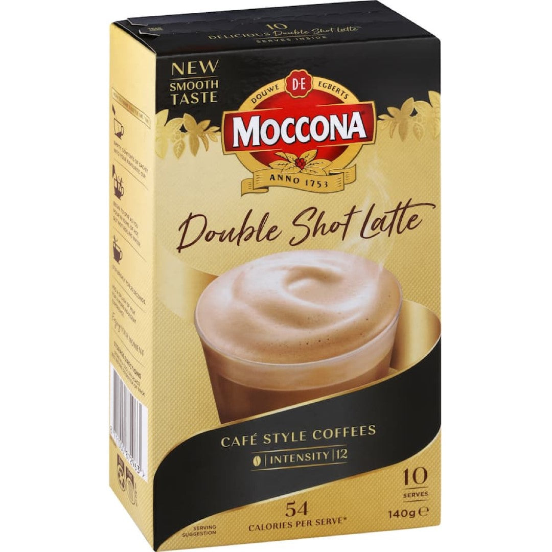 Moccona Coffee Sachets Double Shot Latte 10 pack 140g
