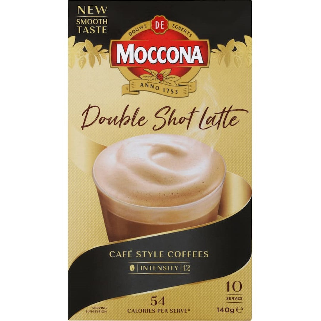 Moccona Coffee Sachets Double Shot Latte 10 pack 140g