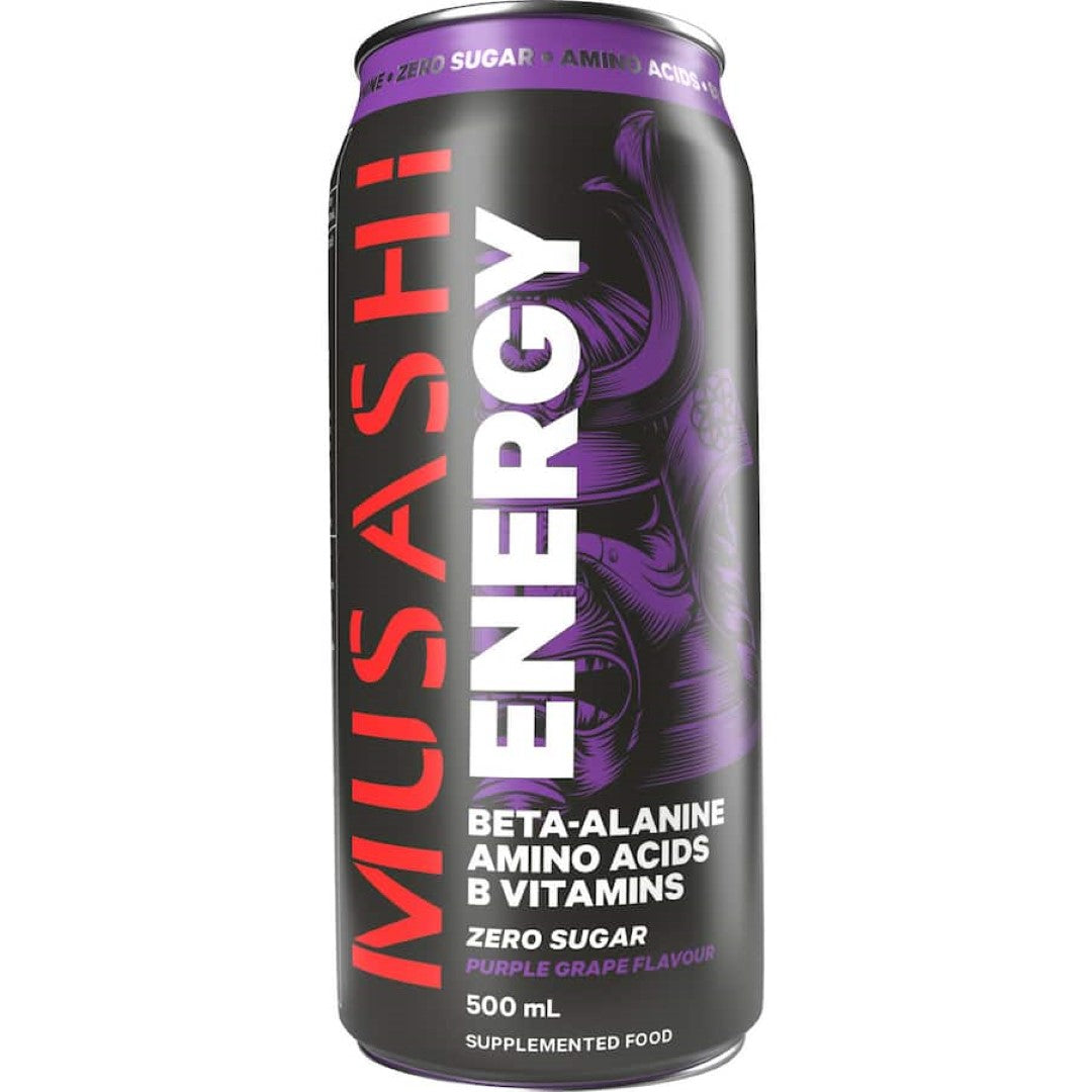 Musashi Energy Drink Purple Grape Zero Sugar 500mL