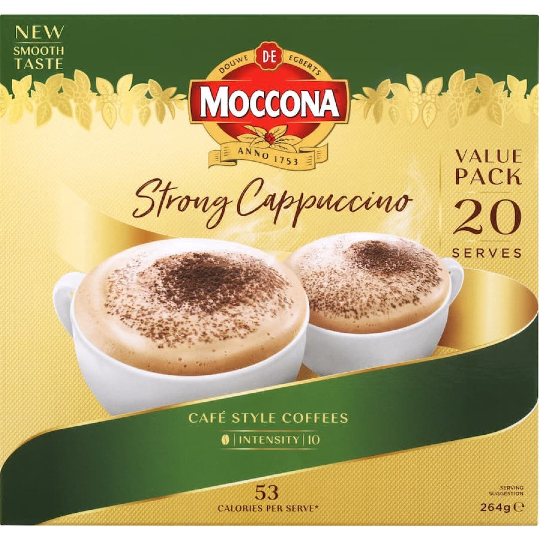 Moccona Coffee Sachets Strong Cappuccino 20 pack 264g