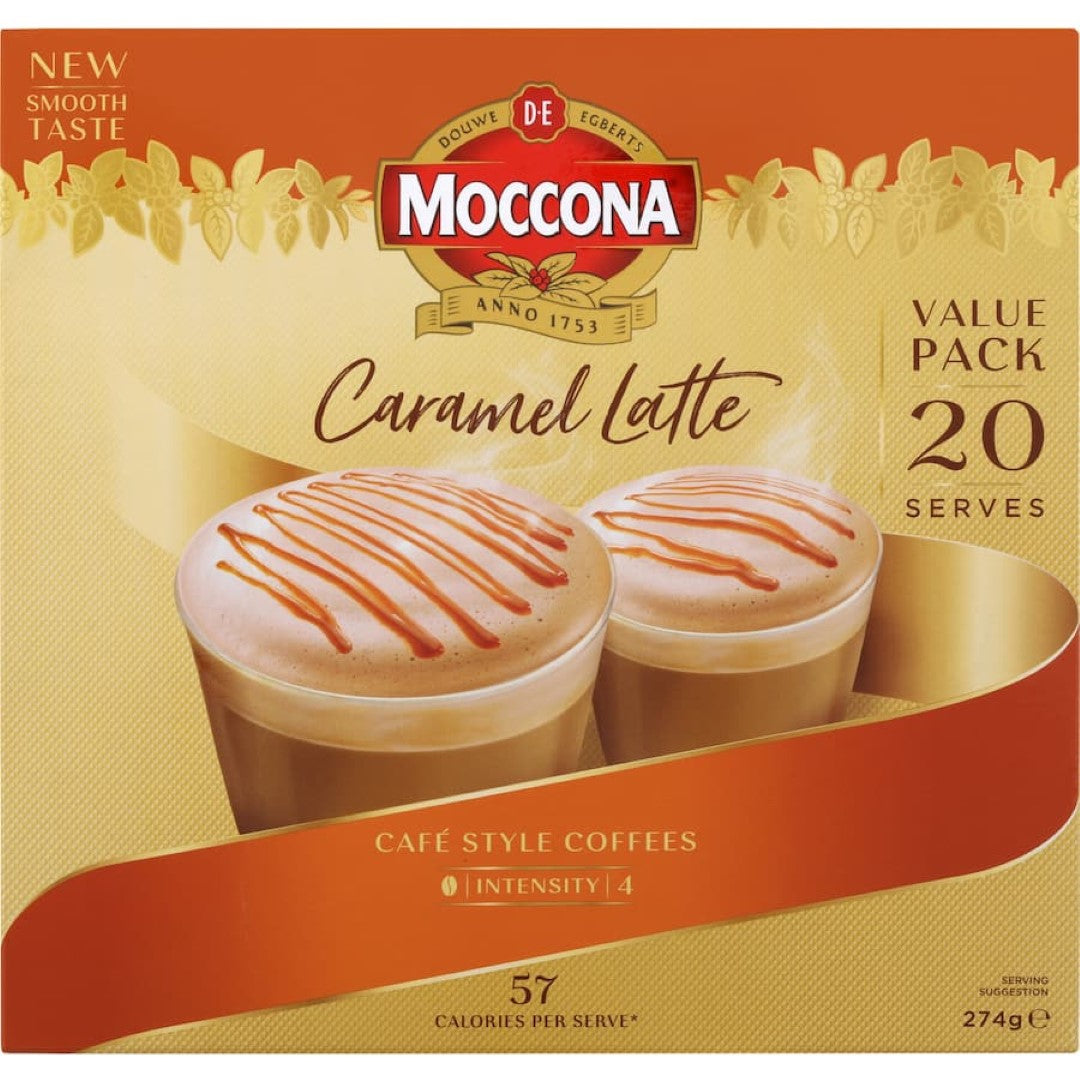 Moccona Coffee Sachets Caramel Latte 20 pack 274g