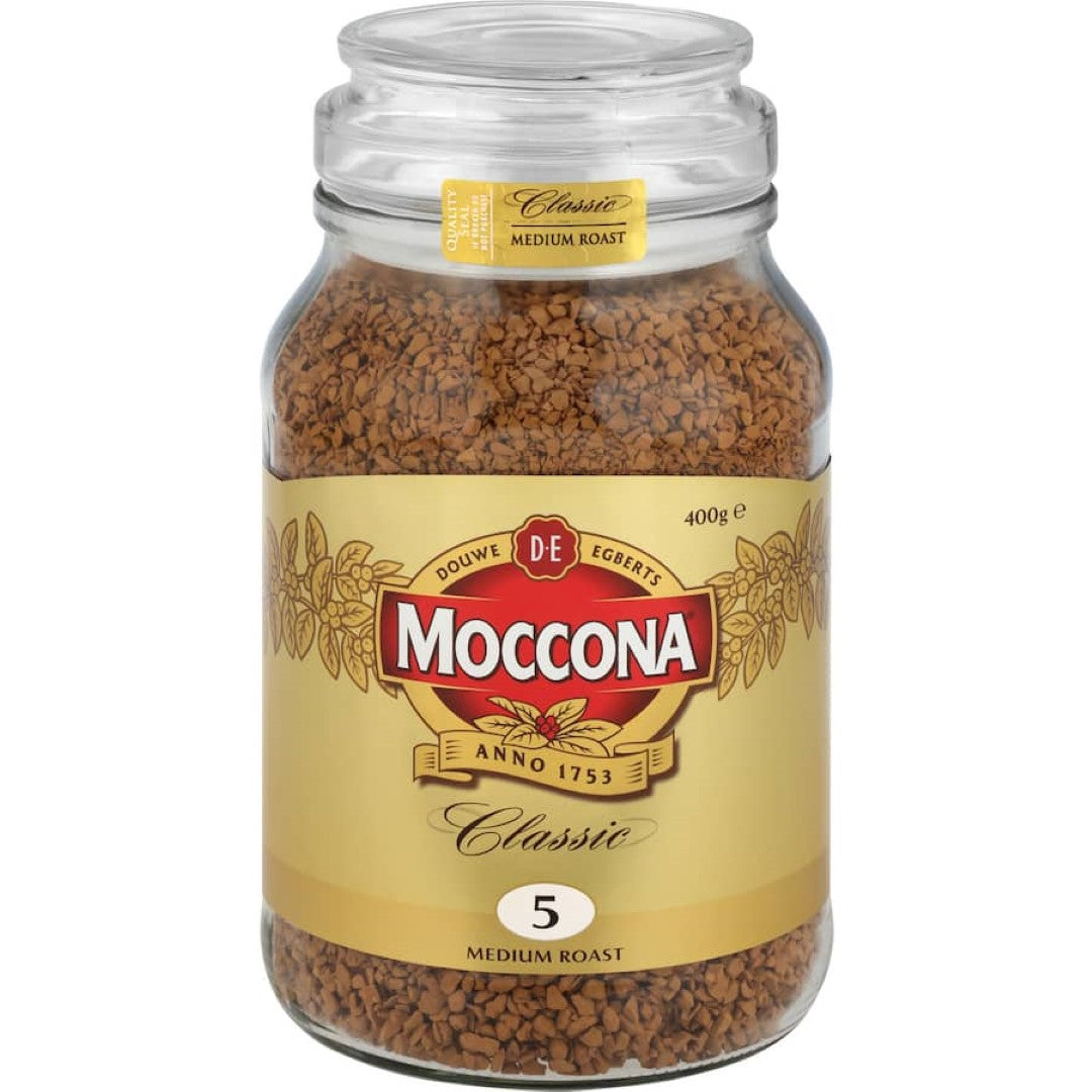 Moccona Instant Coffee Classic Medium Roast 400g jar