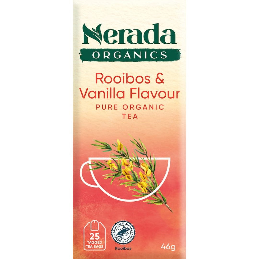 Nerada Organic Herbal Tea Rooibos & Vanilla Bags 25pack