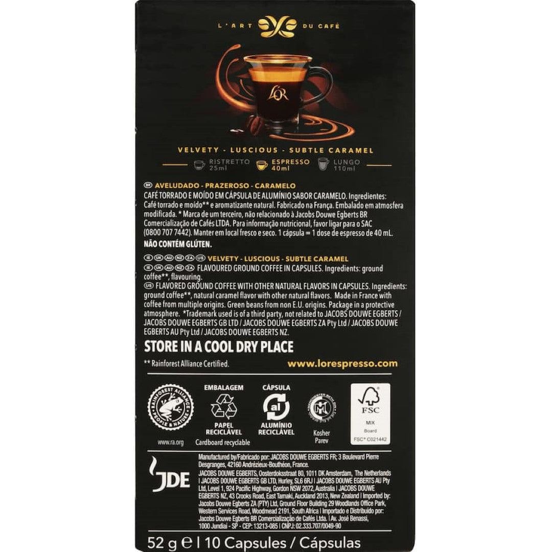 L'or Coffee Capsules Caramel 10pack