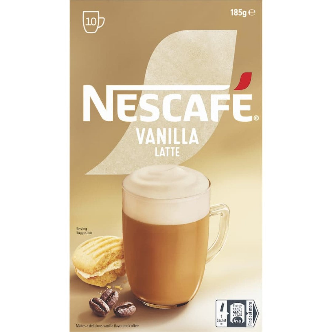 Nescafé Coffee Sachets Vanilla Latte 10pack 185g