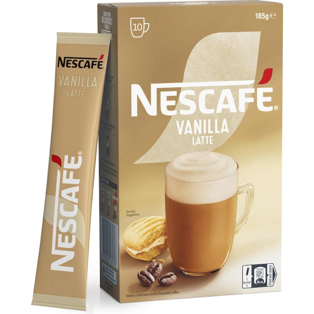 Nescafé Coffee Sachets Vanilla Latte 10pack 185g