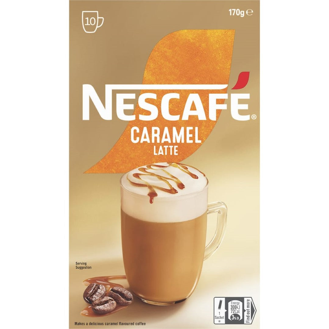 Nescafé Coffee Sachets Caramel Latte 10pack 170g