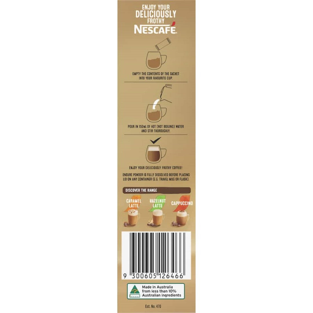 Nescafé Coffee Sachets Latte 10pack 150g