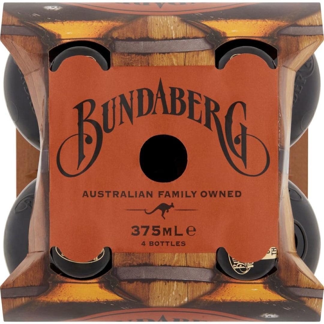 Bundaberg Soft Drink Sarsaparilla 375ml bottles 4pack