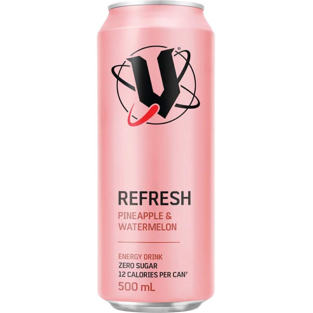 V Sugar Free Energy Drink Refresh Pineapple & Watermelon Can 500mL