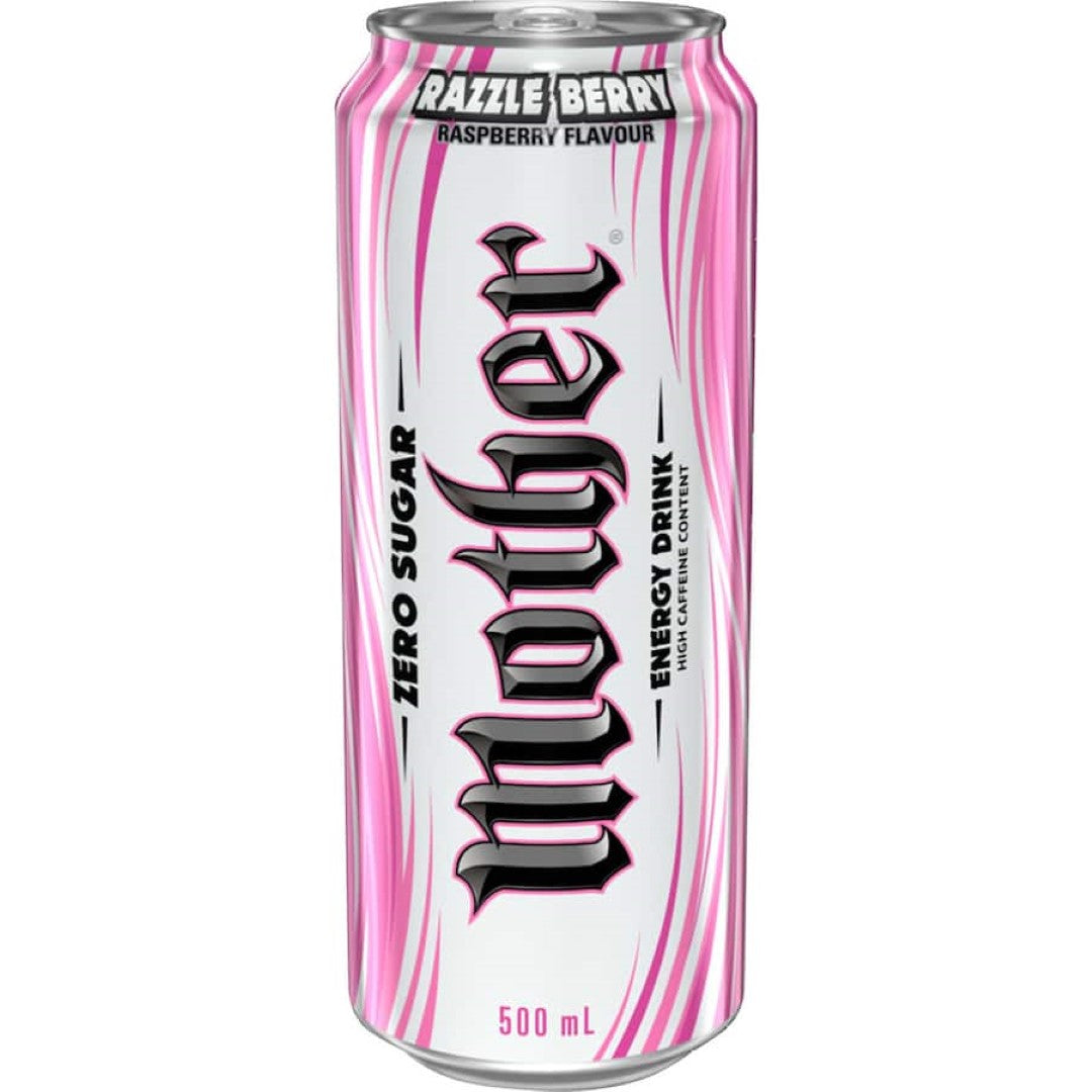 Mother Energy Drink Razzle Berry Zero Sugar Can 500mL