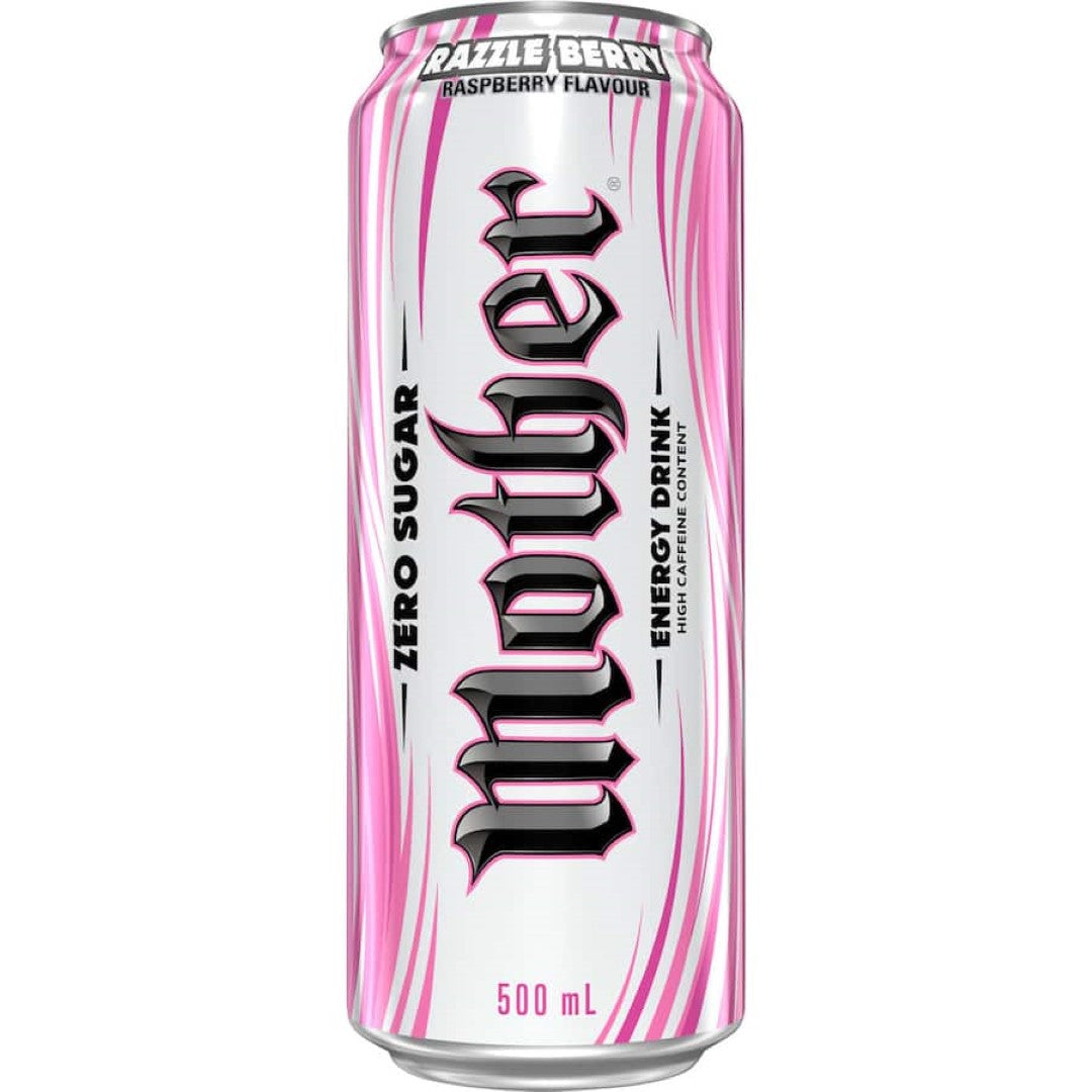 Mother Energy Drink Razzle Berry Zero Sugar Can 500mL