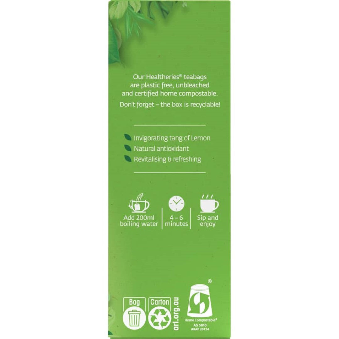 Healtheries Green Tea Lemon Bags 20pack