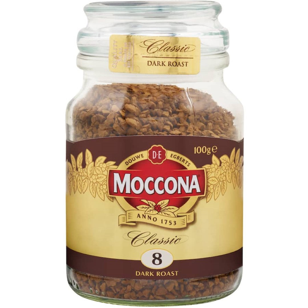 Moccona Instant Coffee Classic Dark Roast 100g jar