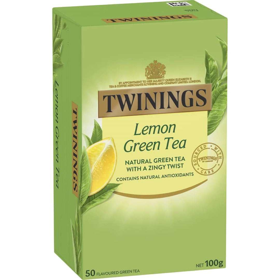 Twinings Green Tea Lemon Bags 50pack