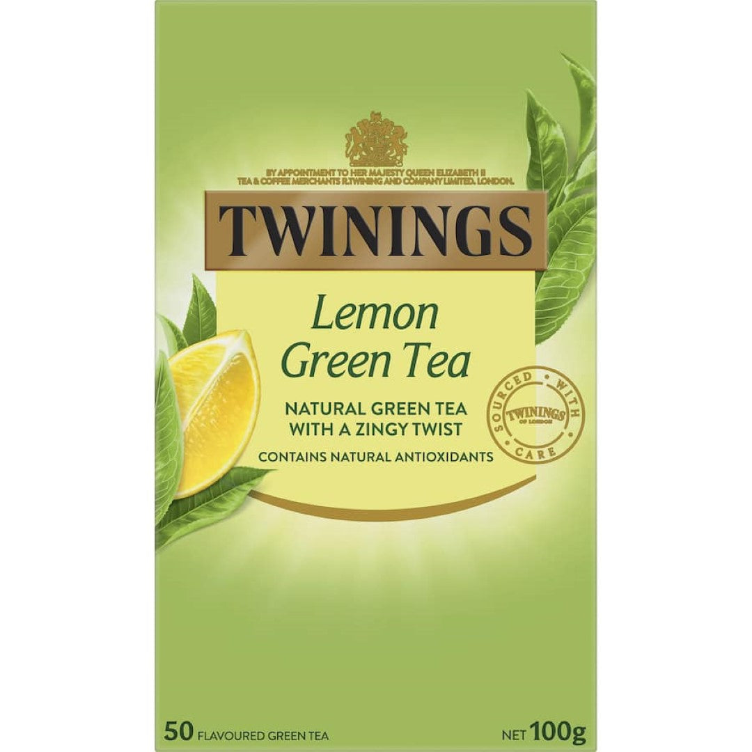 Twinings Green Tea Lemon Bags 50pack
