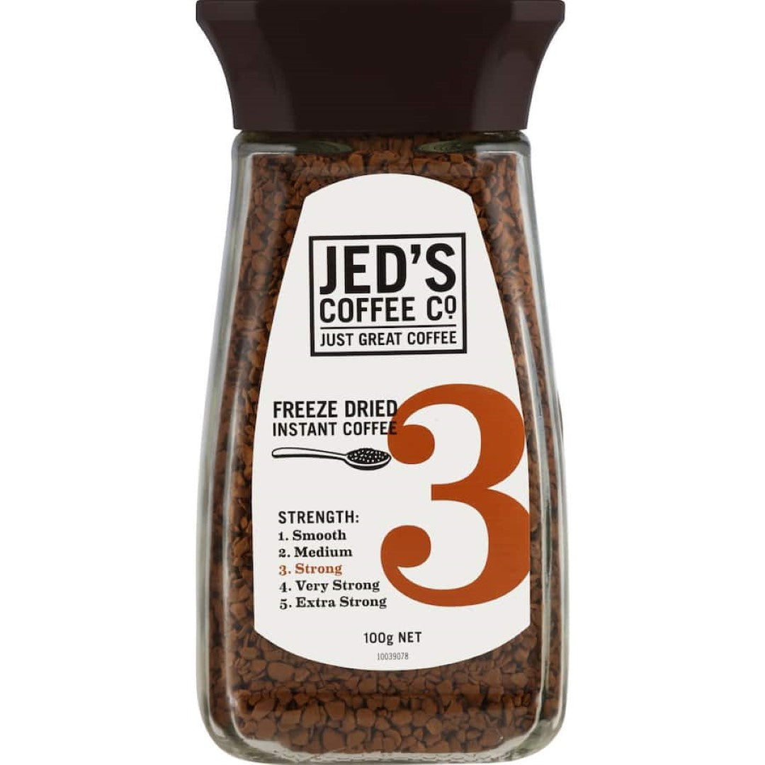 Jed's Instant Coffee 3 Strong 100g jar