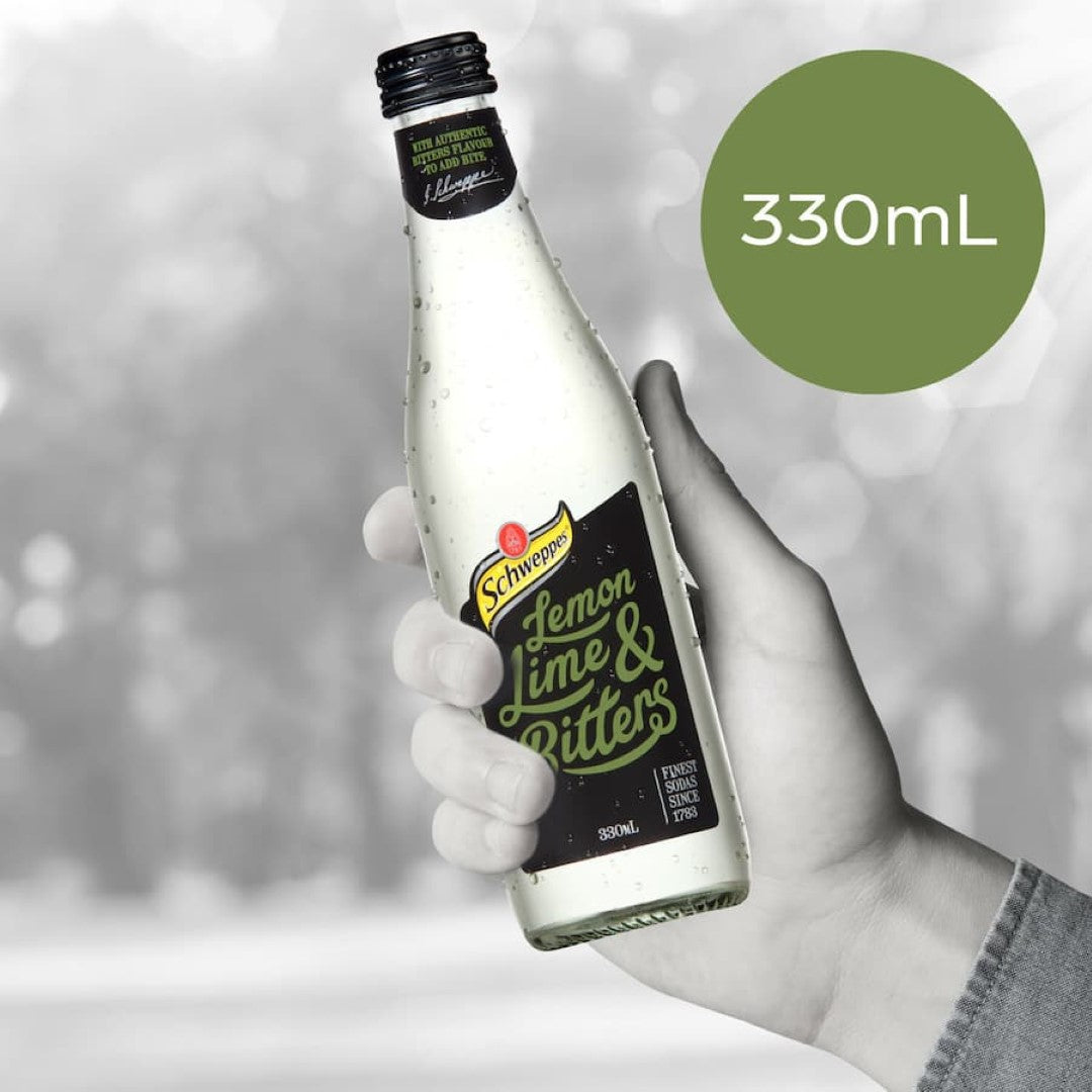 Schweppes Traditional Lemon, Lime & Bitters  330ml bottles 4pack