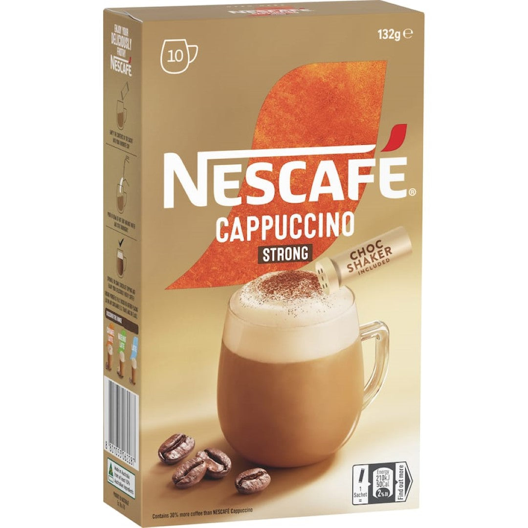 Nescafé Coffee Sachets Cappuccino Strong 10pack 125g