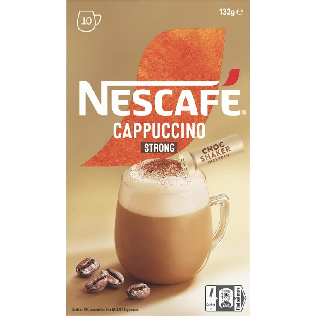 Nescafé Coffee Sachets Cappuccino Strong 10pack 125g