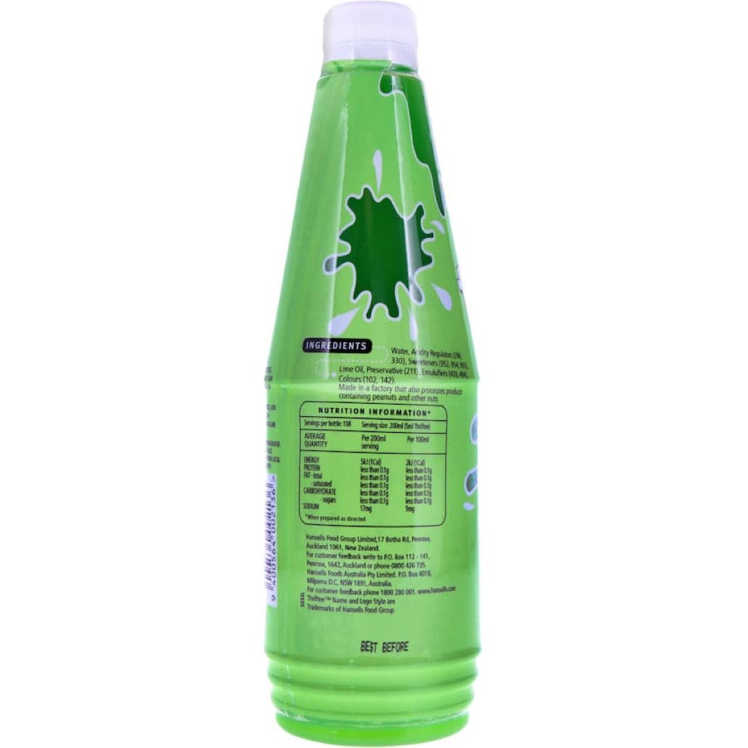 Thriftee Concentrate Jamaican Lime Cordial 540mL