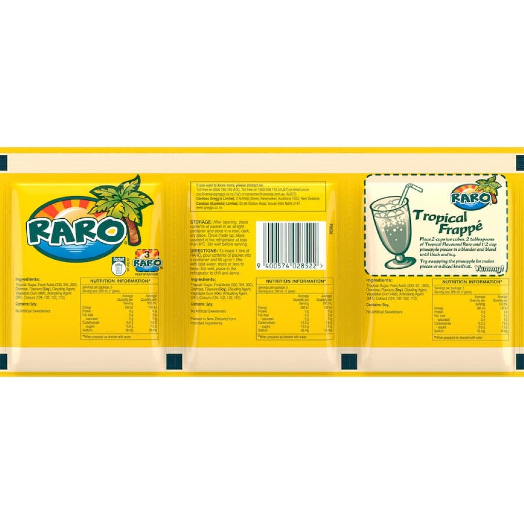 Raro Beverage Mix Tropical 3pack