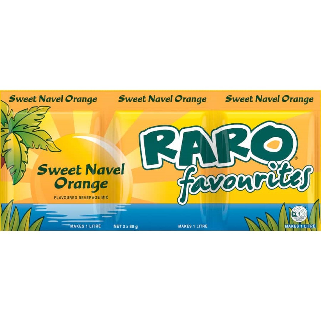 Raro Beverage Mix Sweet Navel Orange 3pack