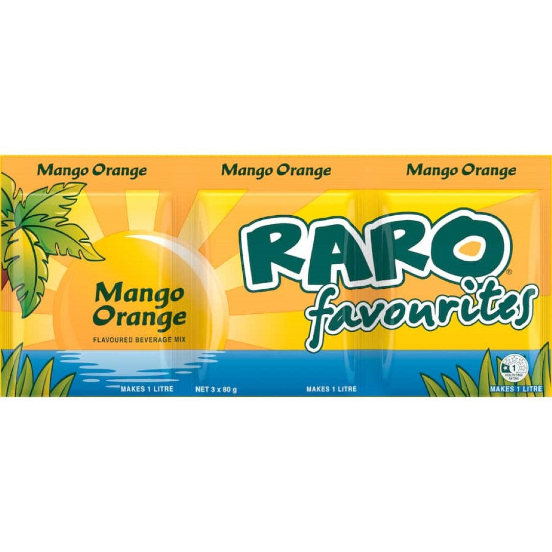 Raro Beverage Mix Mango Orange 3pack