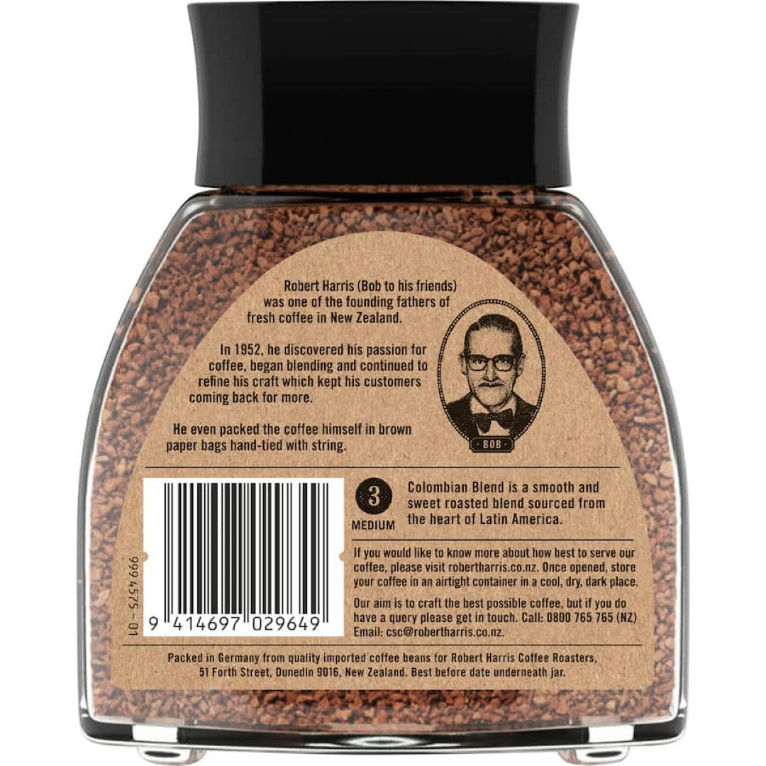 Robert Harris Freeze Dried Instant Coffee Colombian Blend 100g