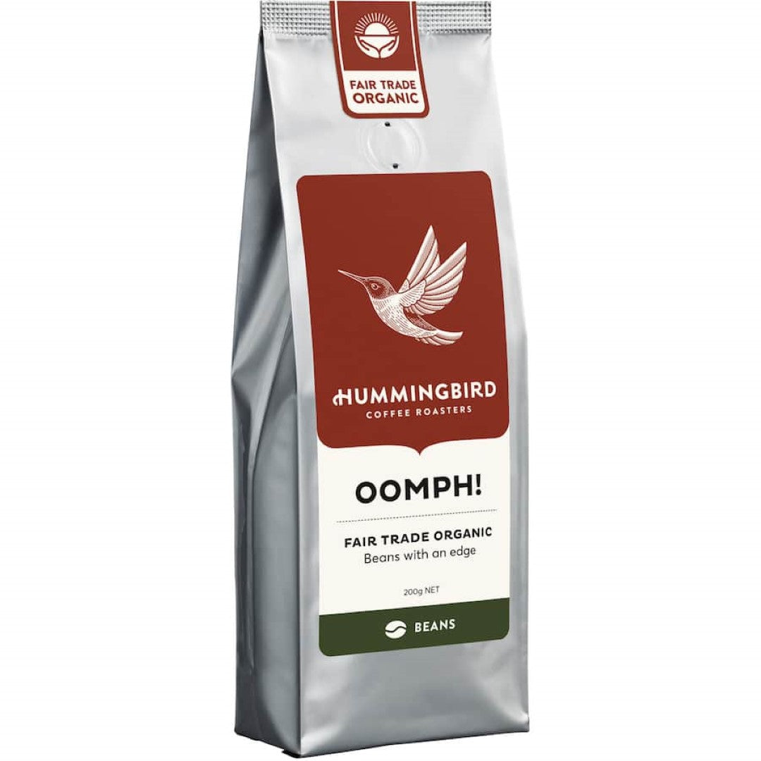 Hummingbird Coffee Beans Oomph! Organic Fair Trade 200g