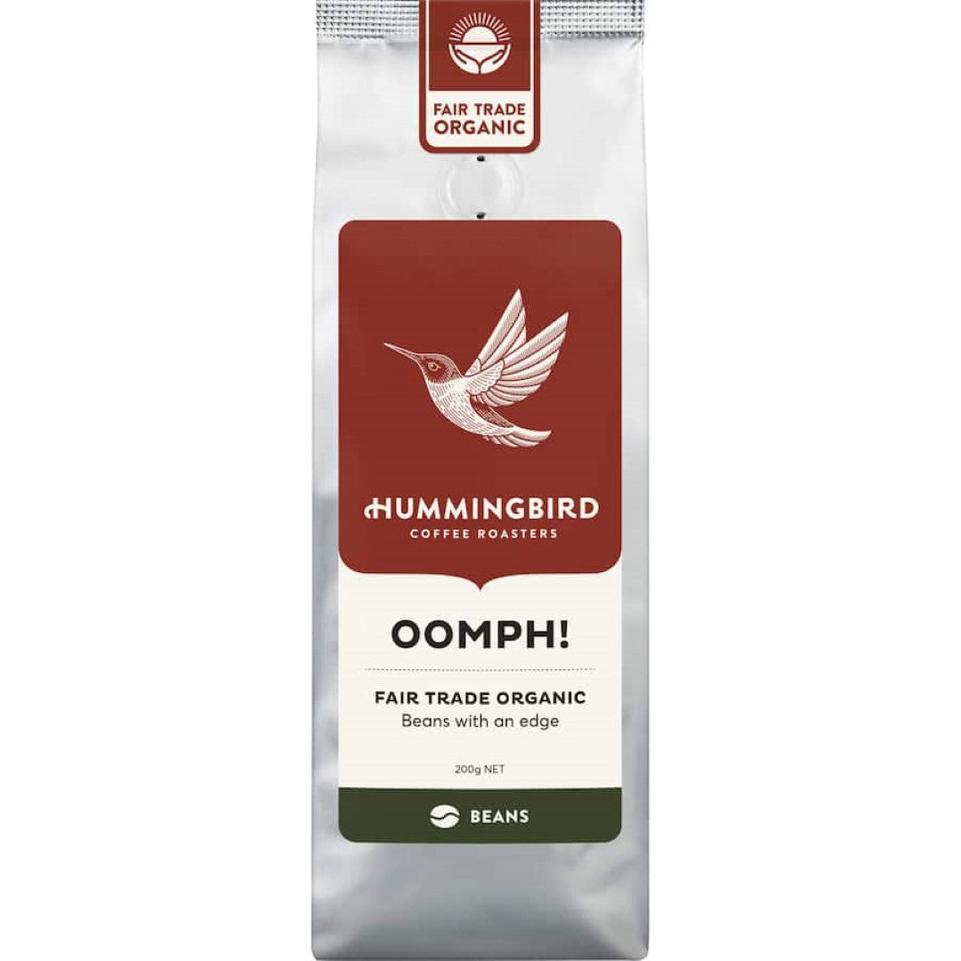Hummingbird Coffee Beans Oomph! Organic Fair Trade 200g