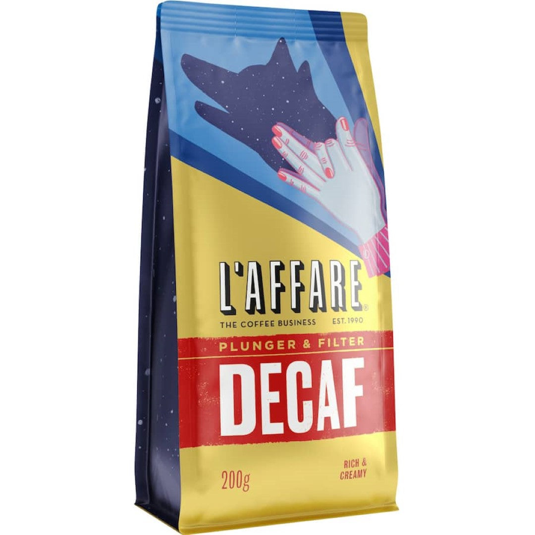 L'affare Plunger & Filter Grind Decaf 200g