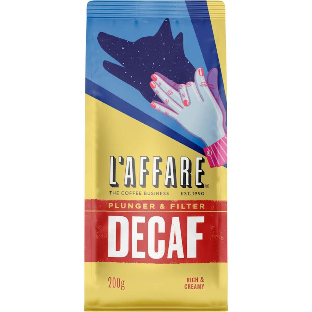 L'affare Plunger & Filter Grind Decaf 200g