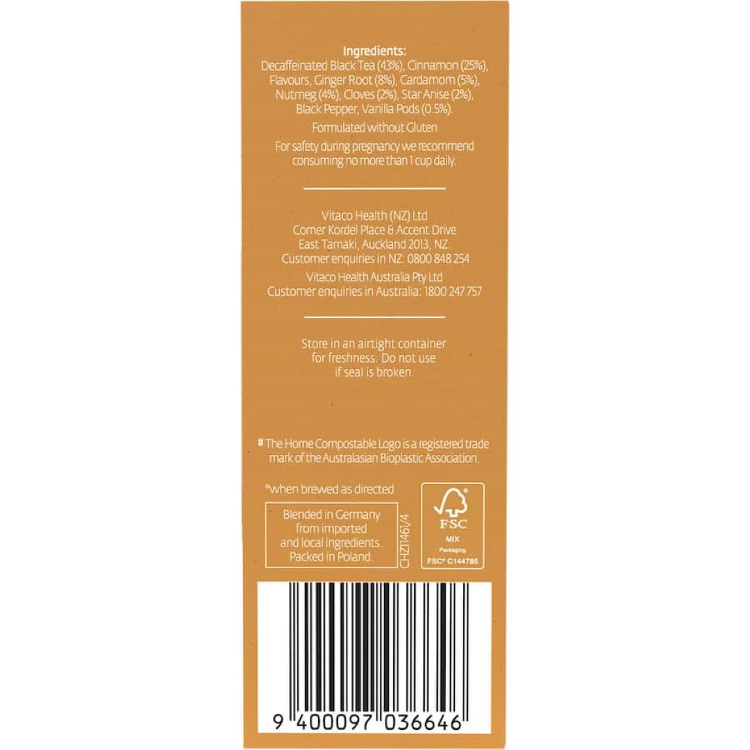 Healtheries Chai Tea Vanilla Bags 20pack
