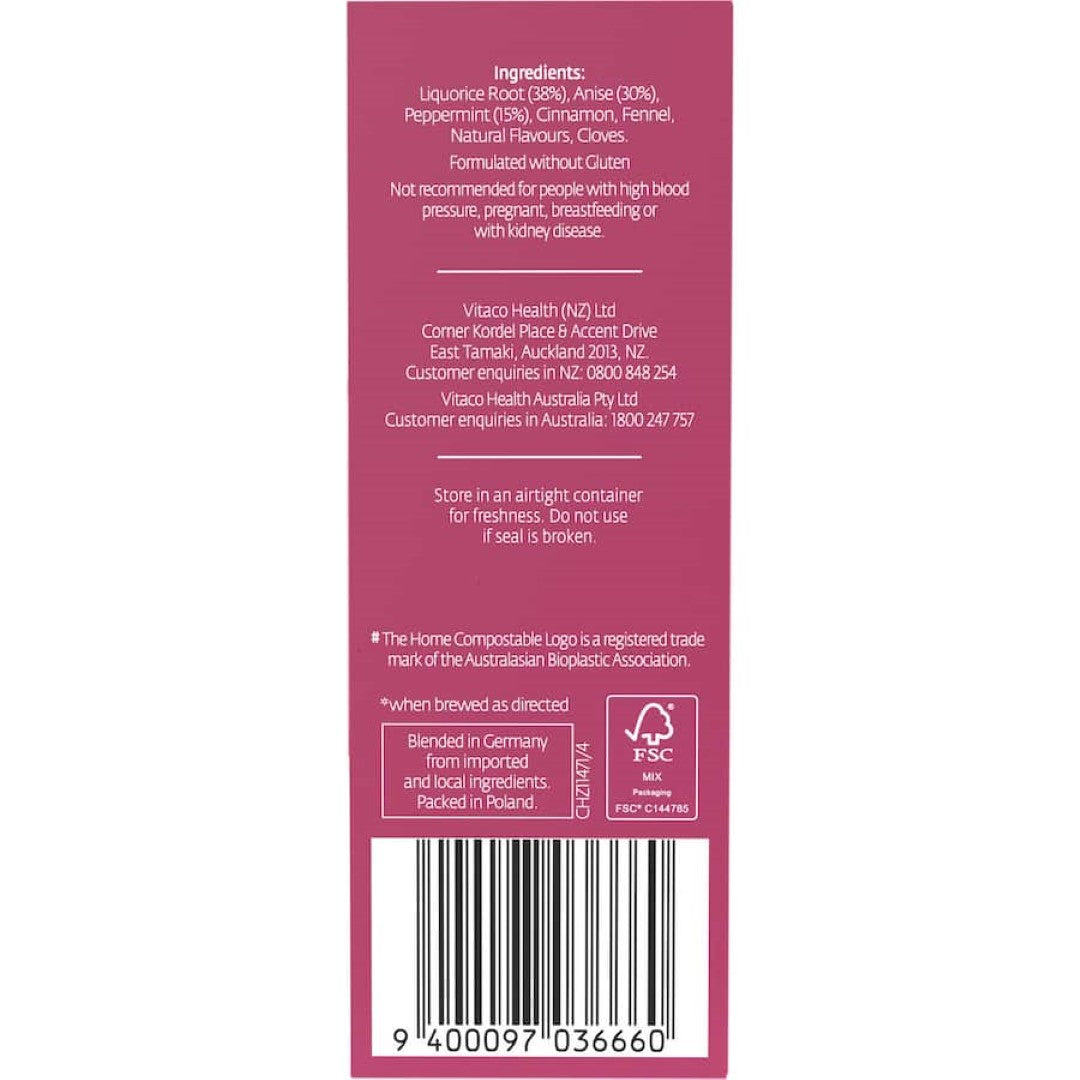 Healtheries Herbal Tea Liquorice Bags 20pack