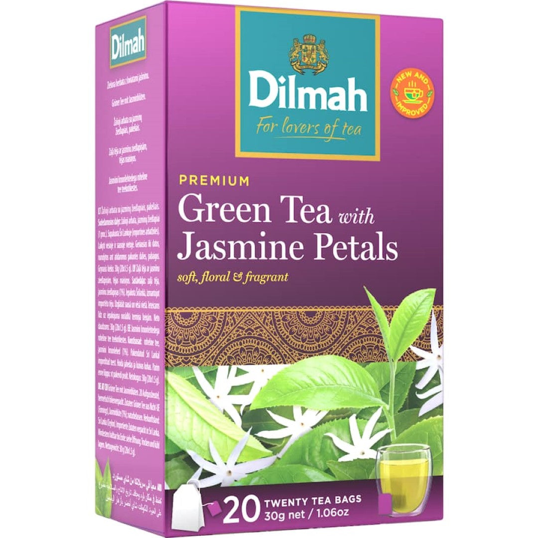 Dilmah Green Tea With Jasmine Petals Bags 20pack