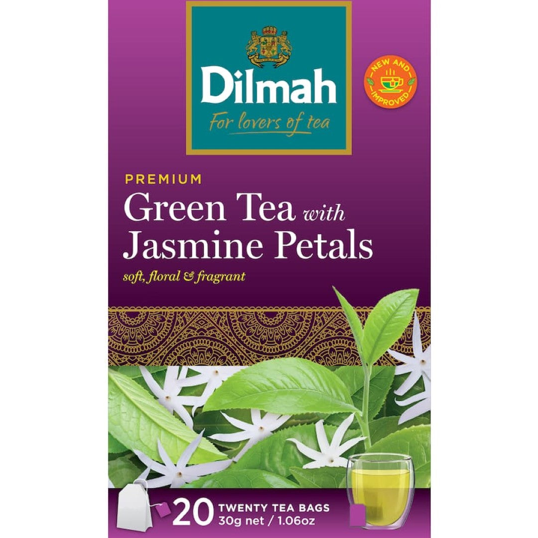 Dilmah Green Tea With Jasmine Petals Bags 20pack