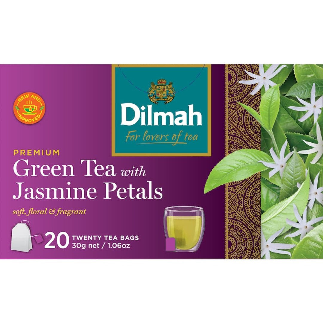 Dilmah Green Tea With Jasmine Petals Bags 20pack