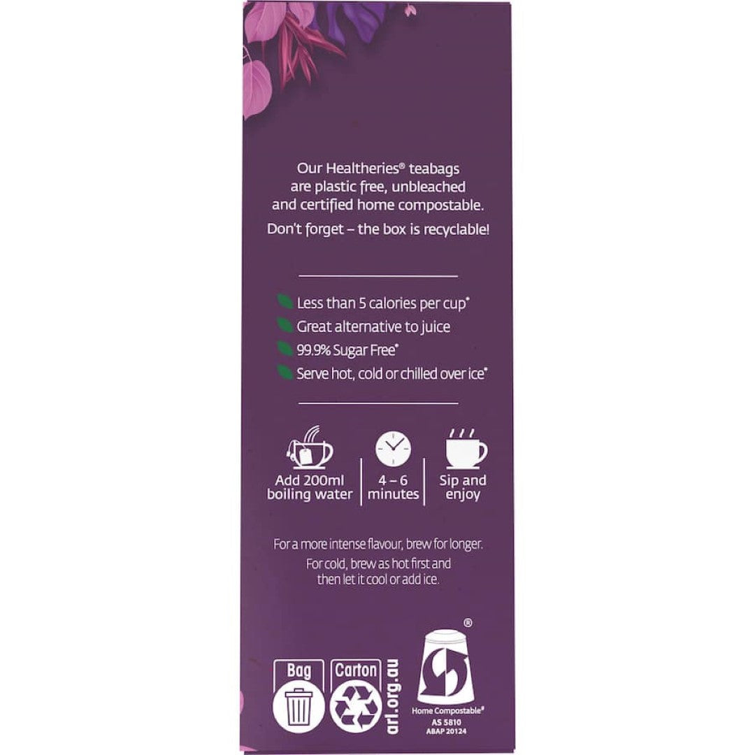 Healtheries Fruit Tea Blackcurrant & Apple Bags 20pack