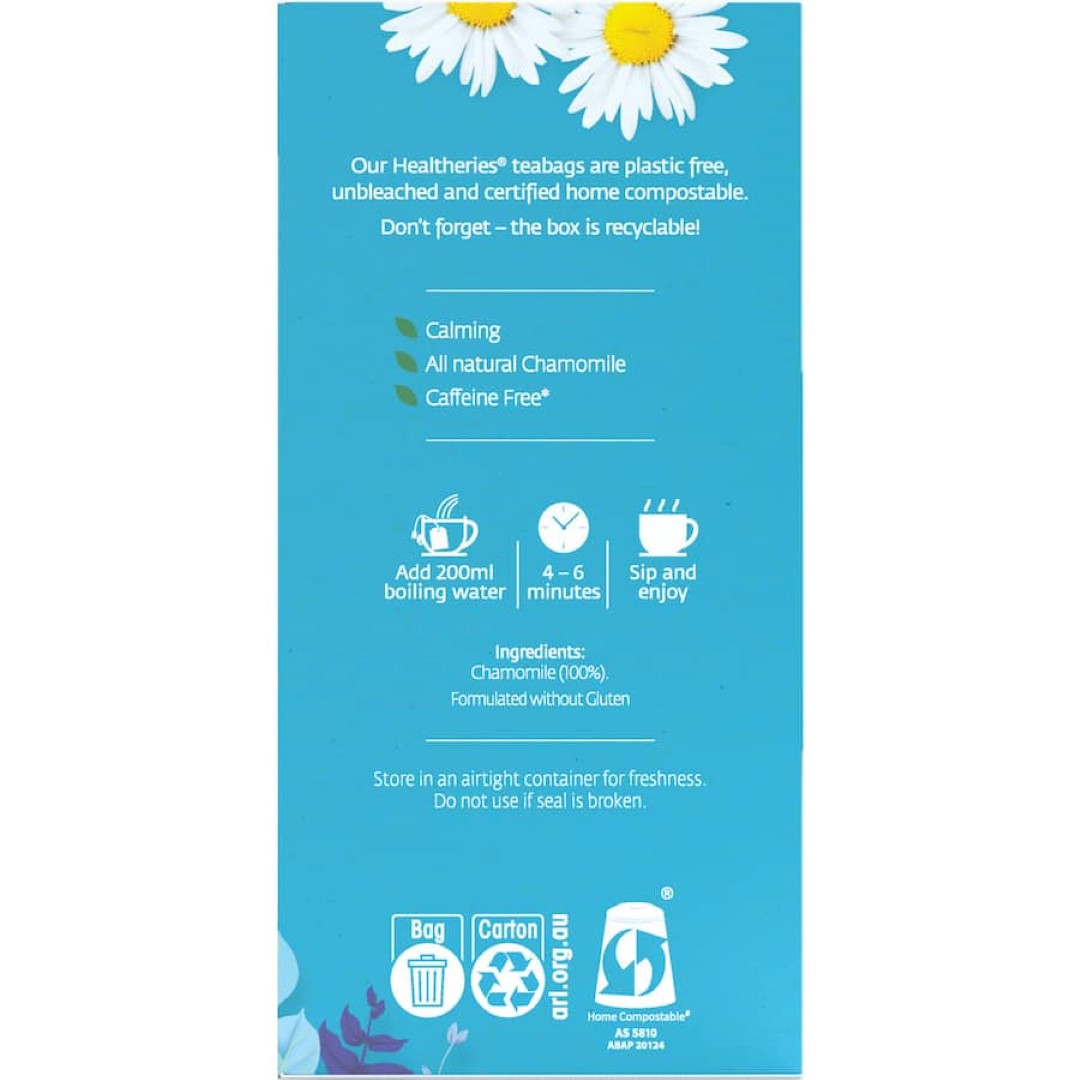 Healtheries Herbal Tea Chamomile Bags 40pack