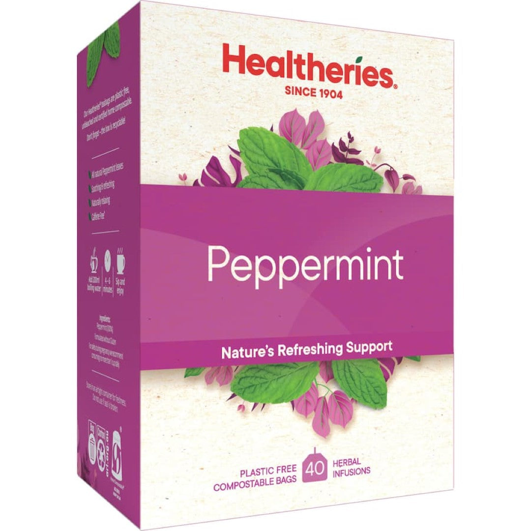 Healtheries Herbal Tea Peppermint Bags 40pack