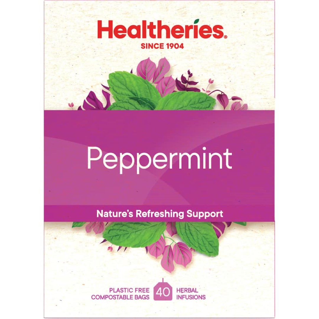 Healtheries Herbal Tea Peppermint Bags 40pack
