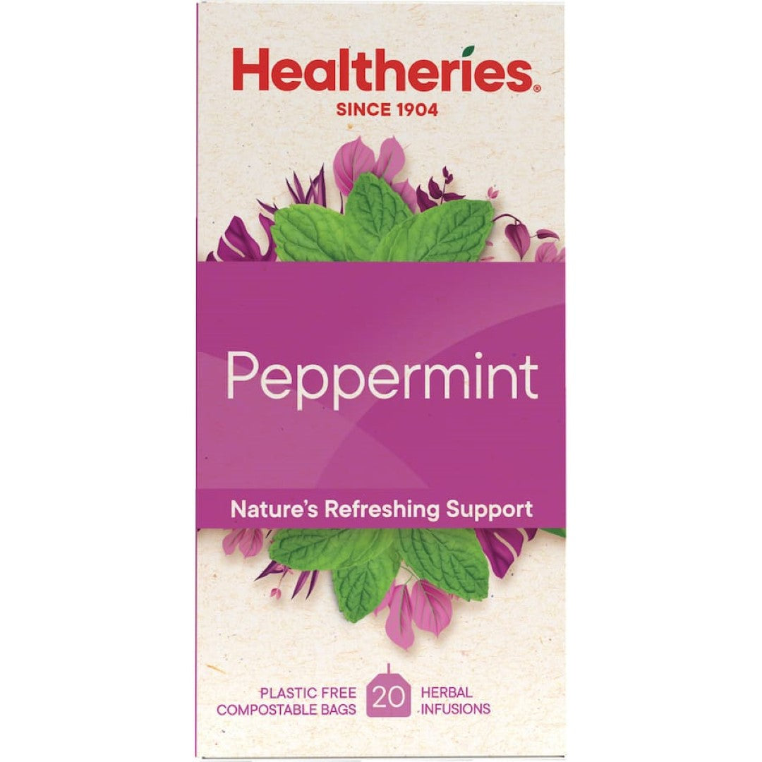 Healtheries Herbal Tea Peppermint Bags 20pack